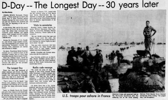 D-Day - The Longest Day - 30 years later